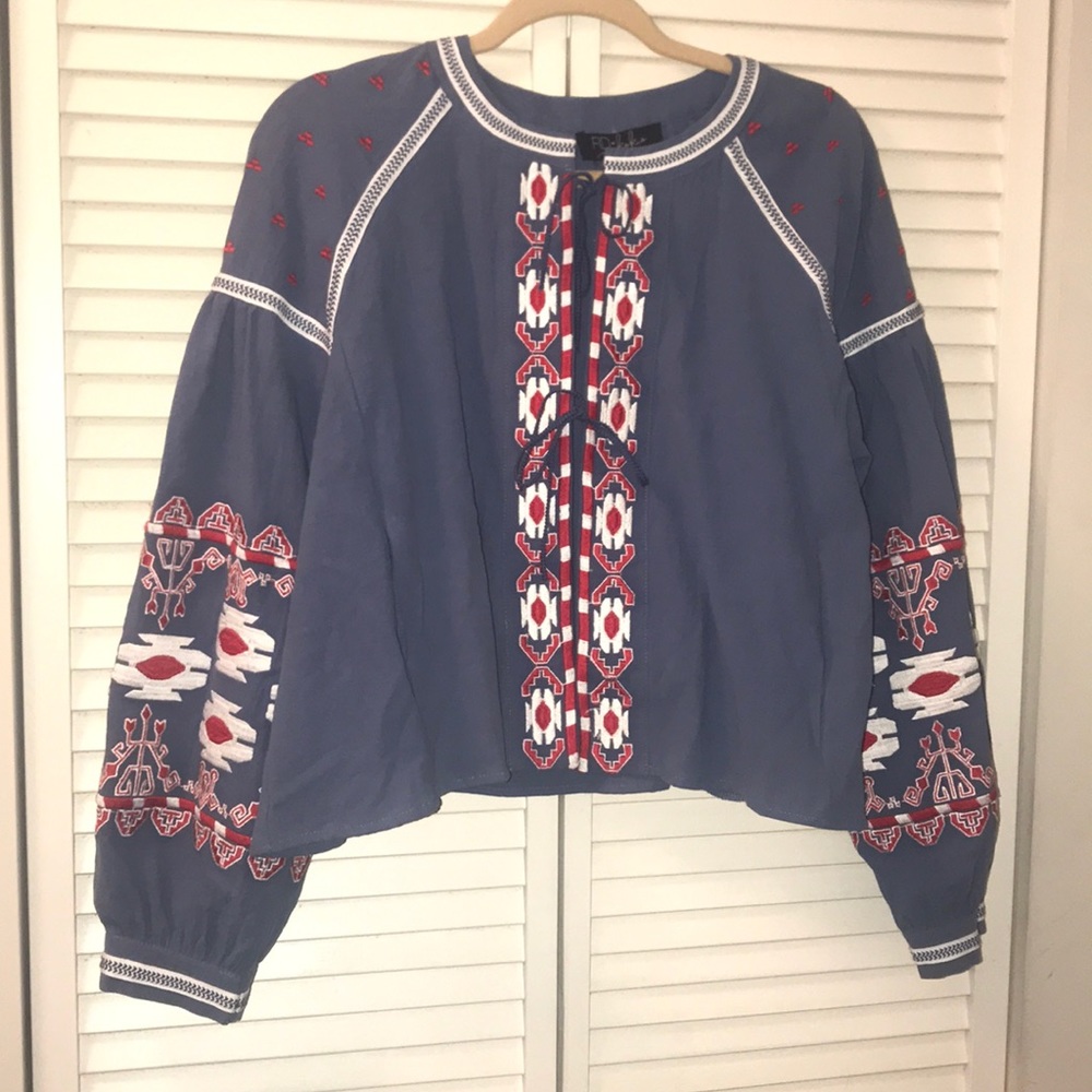 🔥RD & KOKO anthropologie embroidered top🔥 - Picture 3 of 8